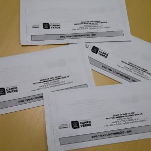 Carnês para pagamento do IPTU começam a ser distribuídos