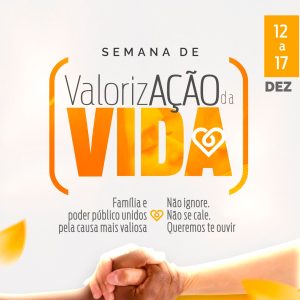 Assistência Social e Saúde abrem “Semana de Valorização da Vida” nesta quinta-feira