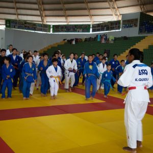 Medalhista olímpica comanda treinos durante shotiugueyko em Campo Verde